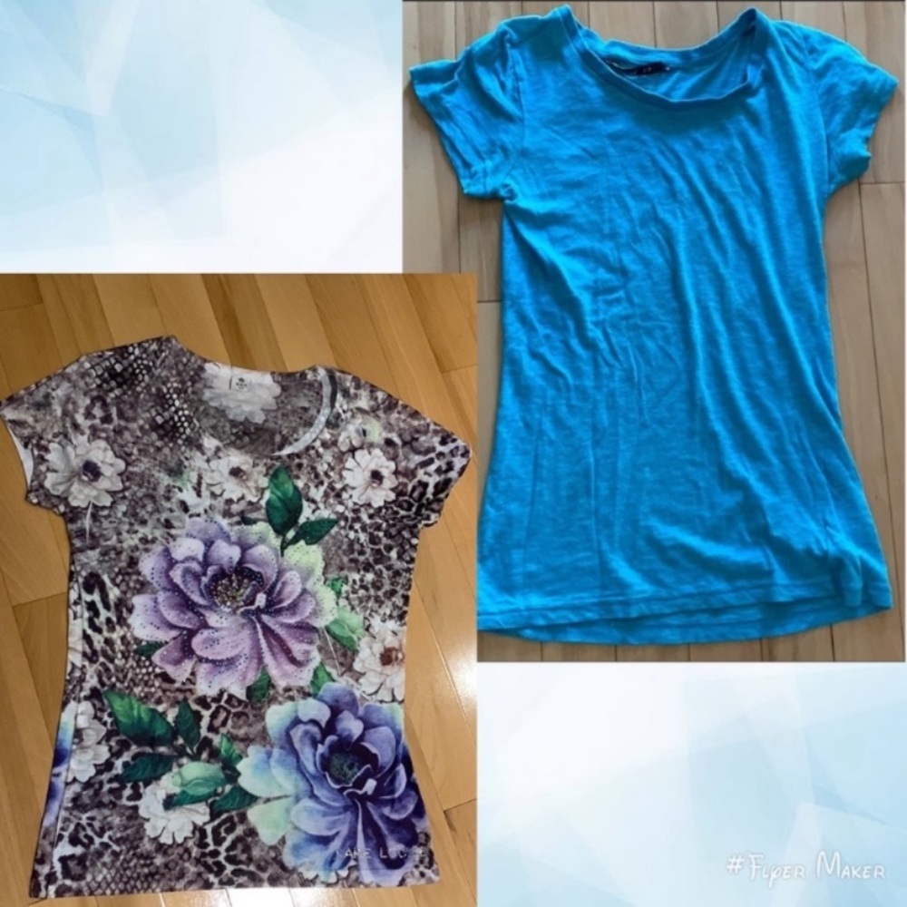 2 Short Sleeve Tees (Garage & Bluenotes) - size S